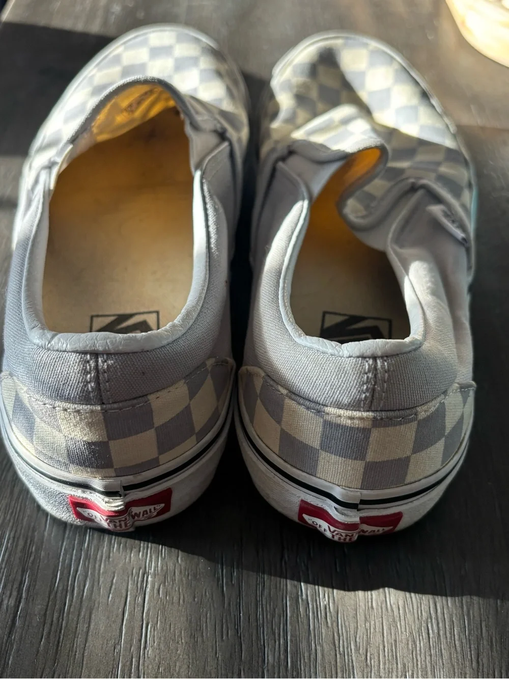 Vans Slip-On purple Checkerboard Sneakers